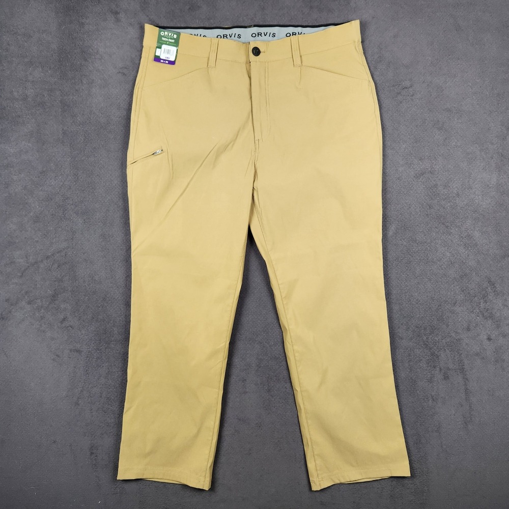 Orvis Tech Pant Mens 40x30 Antique Bronze Water Repellent Stretch‎ 1716851 NEW